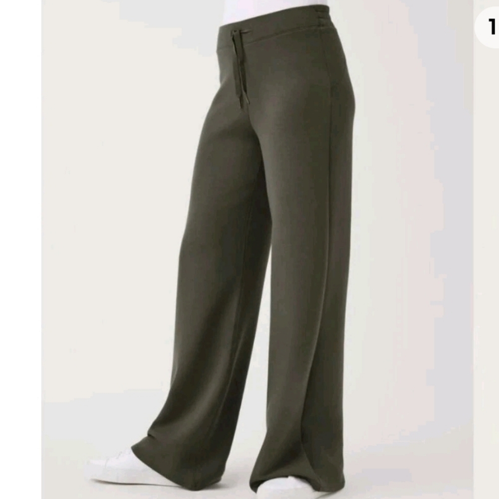 Spanx Airluxe Wide Leg Pant Dark Palm Sz 2X Tall NWT